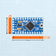 Dimension of Eden Mini atmega 328p
L=33mm W=17mm H=3.38mm