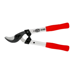 The FELCO 211-40 Professional High-Performance Bypass Loppers are compact, Swiss-made loppers engineered to deliver exceptional cutting power with minimal effort. Featuring 400mm lightweight forged aluminium handles, an advanced hooked bypass cutting head, and a 35mm cutting capacity, they effortlessly pull branches into the cutting zone for smooth, clean pruning. Ideal for vineyard work, orchards, arboriculture and professional landscaping.