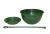 200mm Hanging Basket Pot with Saucers & Hangers – Green