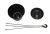 140mm Hanging Basket Pot with Saucers & Hangers – Black