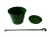 170mm Hanging Basket Pot with Saucers & Hangers – Green