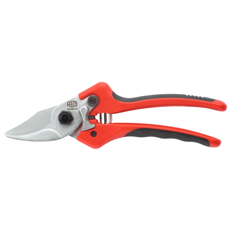 The FELCO 171M Medium Pruning Shears are designed for gardeners seeking the renowned quality and precision of FELCO in an accessible, ergonomic tool. Featuring hardened carbon steel bypass blades, lightweight red PU handles with black TPR soft-grip overmoulding, and a 20mm cutting capacity, the FELCO 171M delivers smooth, precise cuts with exceptional comfort. Designed specifically for medium-sized right hands, these Swiss-made secateurs are ideal for pruning flowers, shrubs, vines and young branches.