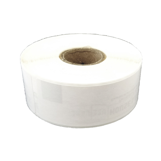 Shipping Label Roll with Enhanced Retention