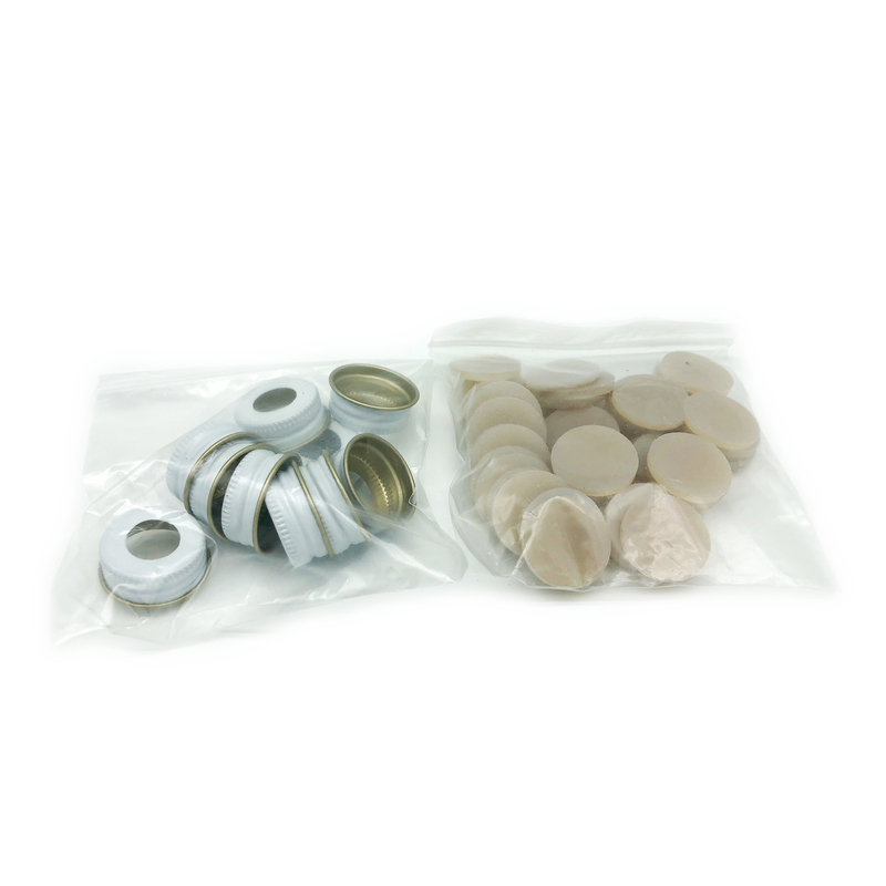 Kit with 10 Caps and 50 Septa. Metal Cap and Septa Kit for Vapor Pro instruments CT-3100(-L) and CT-4200XL.