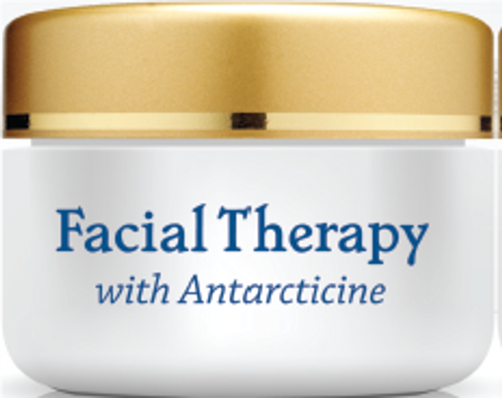 Facial Therapy with Antarcticine, hyper-hydrating formula soothes, protects, and moisturizes for more youthful looking skin.