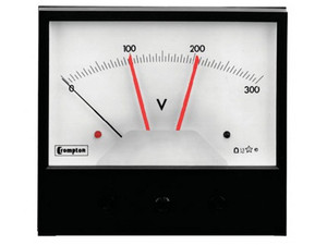 120V 60HZ Details about   Crompton- 0-300 AMPS 239-302A-LSRL-AC-S1-S2--PANEL METER 