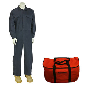 Order Cementex AFSC-CL4CK-2X00 _  CL4CK-2X00 Arc Flash Rated Task Wear Duffel Bag Kit with FR Treated Cotton Coveralls , Rating: 40 Calories, Color: Navy, Size: 2X-Large | Instru-measure