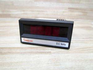 Simpson 24503 2865 0-200 DCV, 120 VAC, RED LED