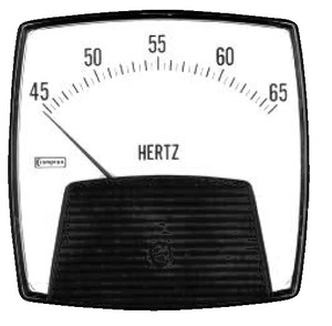 Crompton '012-41SA-RNAN-AN-B3, MODEL 012 (2.5 INCH), SHORT SCALE FREQUENCY METER