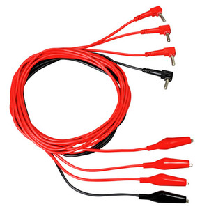 Yokogawa 98035 Lead Cables with Alligator Clips for CA330 (Red x 3 and Black x 1)