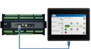 DEIF 2912410040 13 AGC-4 Diesel Automatic generator set controller with display + J1