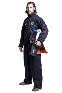 OEL Safety _ AFW40LF-NJB-S _ 40-Cal-Jacket-Bib-Overall-LiftFront-Hood-S-Navy-Kit