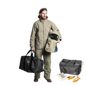 OEL Safety _ AFW40L-NFFC-M _ 40-Cal-Coverall-SwitchGear-Hood-Light-M-NorFab-Kit