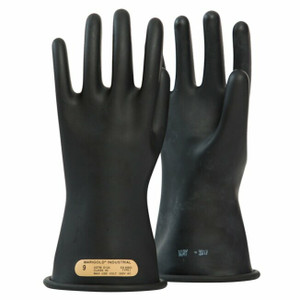 OEL Safety _ IRG0011B9 _ Rubber-Glove-Single-00-11"-Black-SZ:9-500V