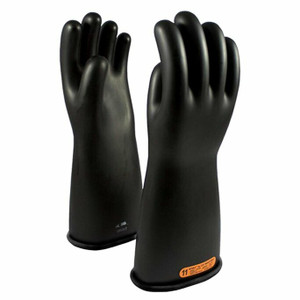 OEL Safety _ IRG418B8 _ Rubber-Glove-Single-4-18"-Black-SZ:8-36000V