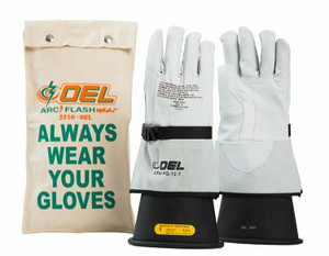 OEL Safety _ IRG214B11K _ Rubber-Glove-Kit-2-14"-Black-SZ:11-17000V
