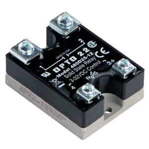 Order OPTO 22 - 480D25-12 480 VAC, 25 Amp, DC Control Solid State Relay (SSR), Transient Proof