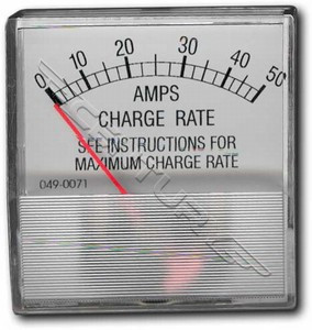 Associated Equipment - 610346 -Ammeter Horizontal 0-50 DC Amp Range