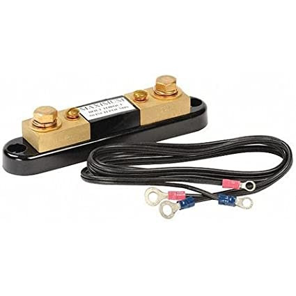 'External Portable Shunt, Range (Amps) 25ADC, DC Voltage Drop 50mV, For Use With Analog or Digital Panel Meters, Includes (5) Foot Leads'