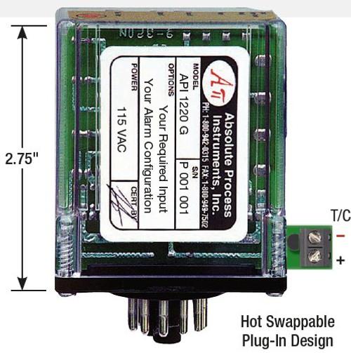 Absolute Process Instruments API 1220 G A230 _  Thermocouple input dual alarm