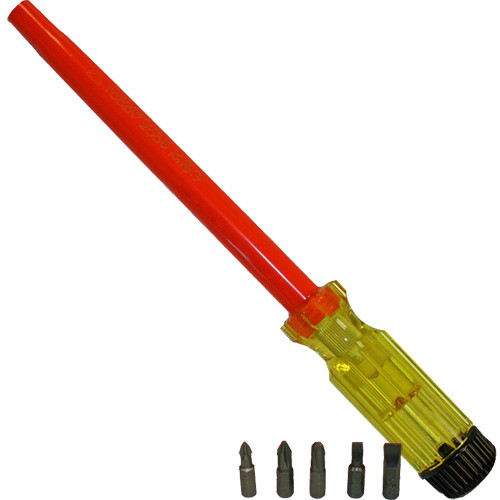 Cementex MTS-7 _  7 Inch Magnetic Tip Screwdriver With 5 Bits