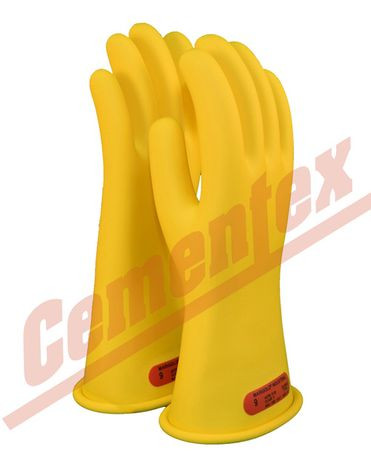 <p>Class 00 rubber insulating lineman gloves from Cementex provide economical and reliable protection from voltages below 500V (AC).</p>
<p>The gloves are made of natural rubber construction, offering the required dielectric properties combined with flexibility, strength, and durability. Gloves feature rolled cuffs, and are anatomically shaped thereby reducing hand fatigue. Each glove is chlorinated for maximum comfort. These gloves are compliant with OSHA 1910.137, OSHA 1910.268, NFPA 70E, CSA Z462, and exceed the ASTM 0120 and European EN60903 standards for use around Electrical Hazards and Arc Flash Protection.</p>
<p><strong>Features of Cementex Class 00 Insulating Gloves:</strong></p>
<ul>
<li>Suitable for use at 500 V(AC) max</li>
<li>These gloves are made of natural rubber construction offering the required dielectric properties combined with flexibility, strength and durability</li>
<li>Gloves come with rolled cuff and are anatomically shaped thereby reducing hand fatigue</li>
<li> Each glove is chlorinated for maximum comfort</li>
</ul><p><strong>Specification:</strong></p><ul><li>Glove Class: 00</li><li>Glove Length: 11</li><li>Glove Size: 7</li><li>Glove Color: Yellow