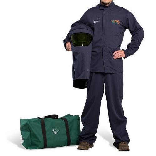 OEL Safety _ AFW25L-NJB-2XL _ 25-Cal-Jacket-Bib-Overall-SwitchGear-Hood-Light-2XL-Navy-Kit