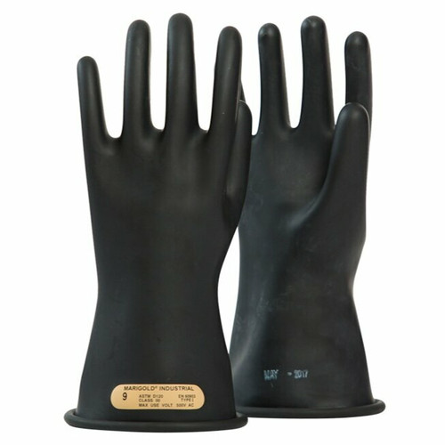 OEL Safety _ IRG0011B11 _ Rubber-Glove-Single-00-11"-Black-SZ:11-500V