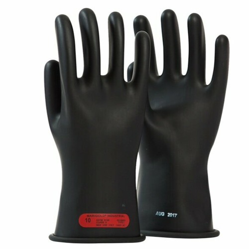 OEL Safety _ IRG011B8 _ Rubber-Glove-Single-0-11"-Black-SZ:8-1000V