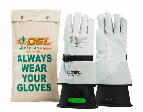 OEL Safety _ IRG316B8K _ Rubber-Glove-Kit-3-16"-Black-SZ:8-26500V