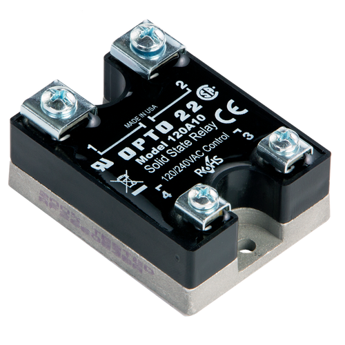 Order OPTO 22 - 120A10 120 VAC, 10 Amp, AC Control Solid State Relay (SSR)