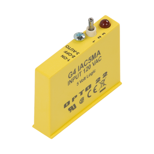 Order OPTO 22 - G4IAC5MA G4 AC Input 90-140 VAC/VDC, 5VDC Logic, with Manual/Auto Switch