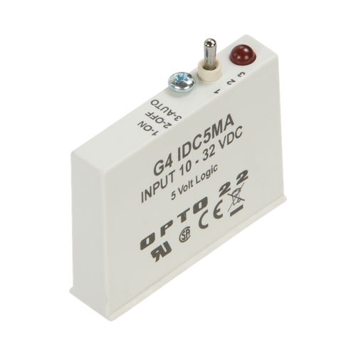 Order OPTO 22 - G4IDC5MA G4 DC Input 10-32 VDC, 5 VDC Logic with Manual/Auto Switch