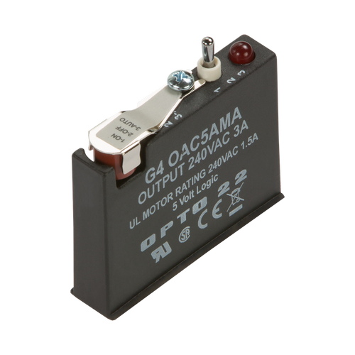 Order OPTO 22 - G4OAC5AMA G4 AC Output 24-280 VAC, 5 VDC Logic, with manual/auto switch