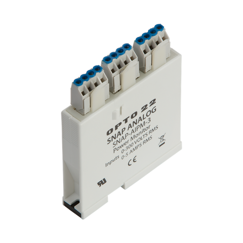 Order OPTO 22 - SNAP-AIPM-3 Three-phase Power Monitoring Module, 85-300 V RMS and 0-5 A RMS Inputs for Each Phase