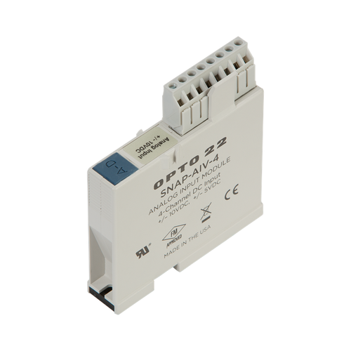 Order OPTO 22 - SNAP-AIV-4 SNAP 4-Ch -10VDC to +10VDC Analog Input Module