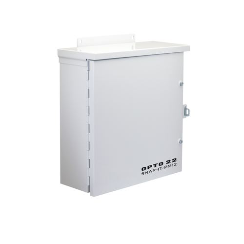Order OPTO 22 - SNAP-IT-PM12 SNAP PAC System 12-module enclosure, NEMA 3R, metal, panel-mounted
