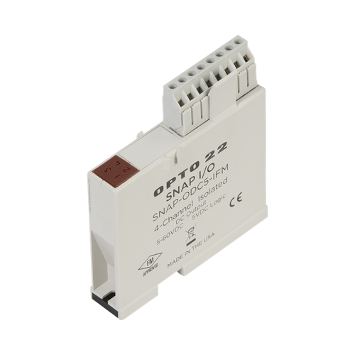 Order OPTO 22 - SNAP-ODC5-IFM SNAP 4-Ch Isolated 5-60 VDC Digital (Discrete) Output Module, FM Approved