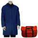 Order Cementex AFSC-CFRLGC12-2X0 _  CFRLC12-2X0 Arc Flash Rated Task Wear Duffel Bag Kit with FR Treated Cotton Lab Coat and Class 0 Gloves, Rating: 12 Calories, Color: Navy, Size: 2X-Large | Instru-measure