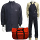 Cementex AFSC-CL2K-2X _  CL2K-2X Arc Flash Rated Task Wear Duffel Bag Kit with FR Treated Cotton Coat and Overalls , Rating: 12 Calories, Color: Navy, Size: 2X-Large