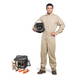 OEL Safety _ AFW8-KFC-2XL _ 8-Cal-Coverall-HeadGear-2XL-Khaki-Kit