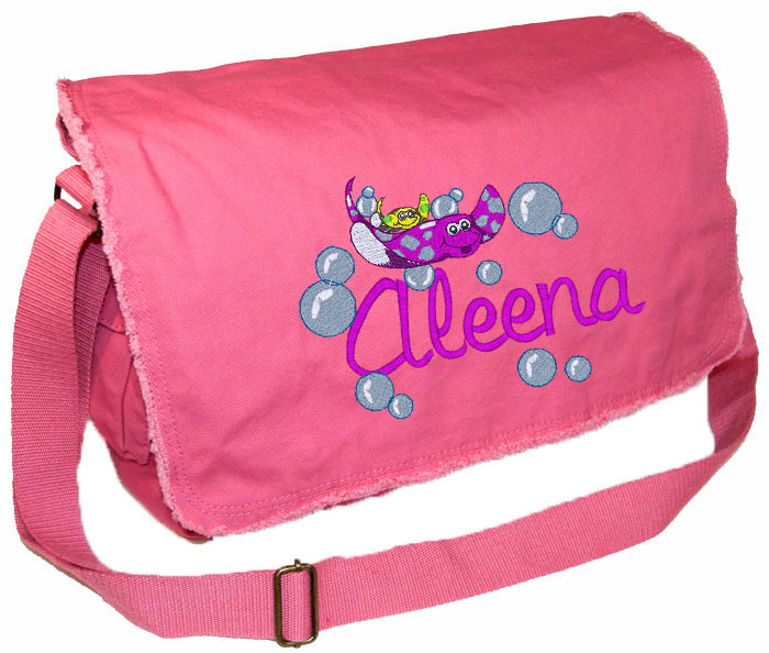 Personalized stingrays diaper bag