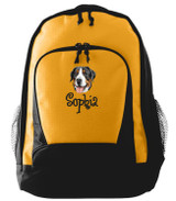 Greater Swiss Mountain Dog Backpack
Font shown on bag is ANGELIC