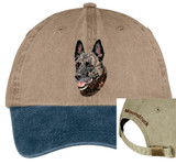 embroidered dutch shepherd cap with personalization
