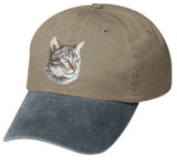 embroidered lynx point siamese cat cap