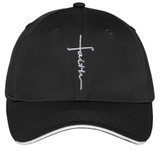 embroidered faith hat