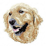 Pattern Print Golden Retriever Backpack main image 1