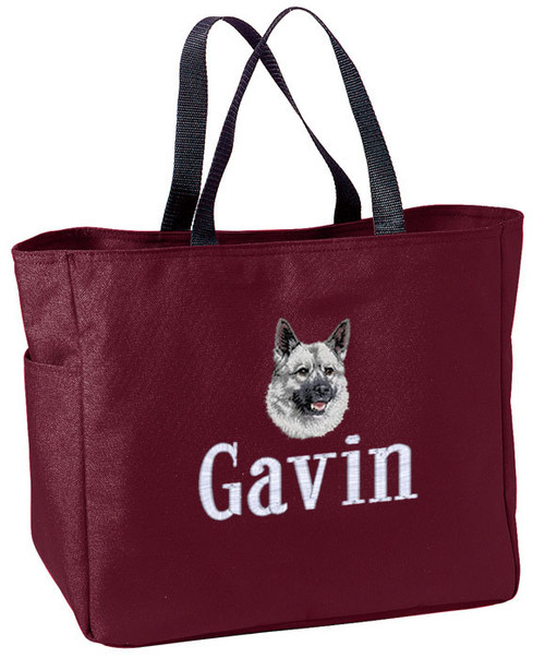 Norwegian Elkhound Tote Bag
Font shown on bag is KANTORE