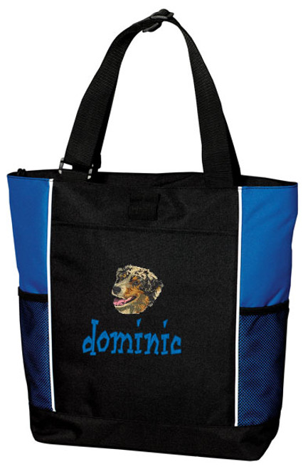 Australian Shepherd Tote
Font shown on bag is BEDROCK