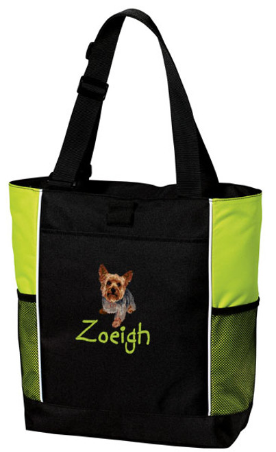 Yorkshire Terrier Tote
Font Shown on bag is KINDERGARTEN